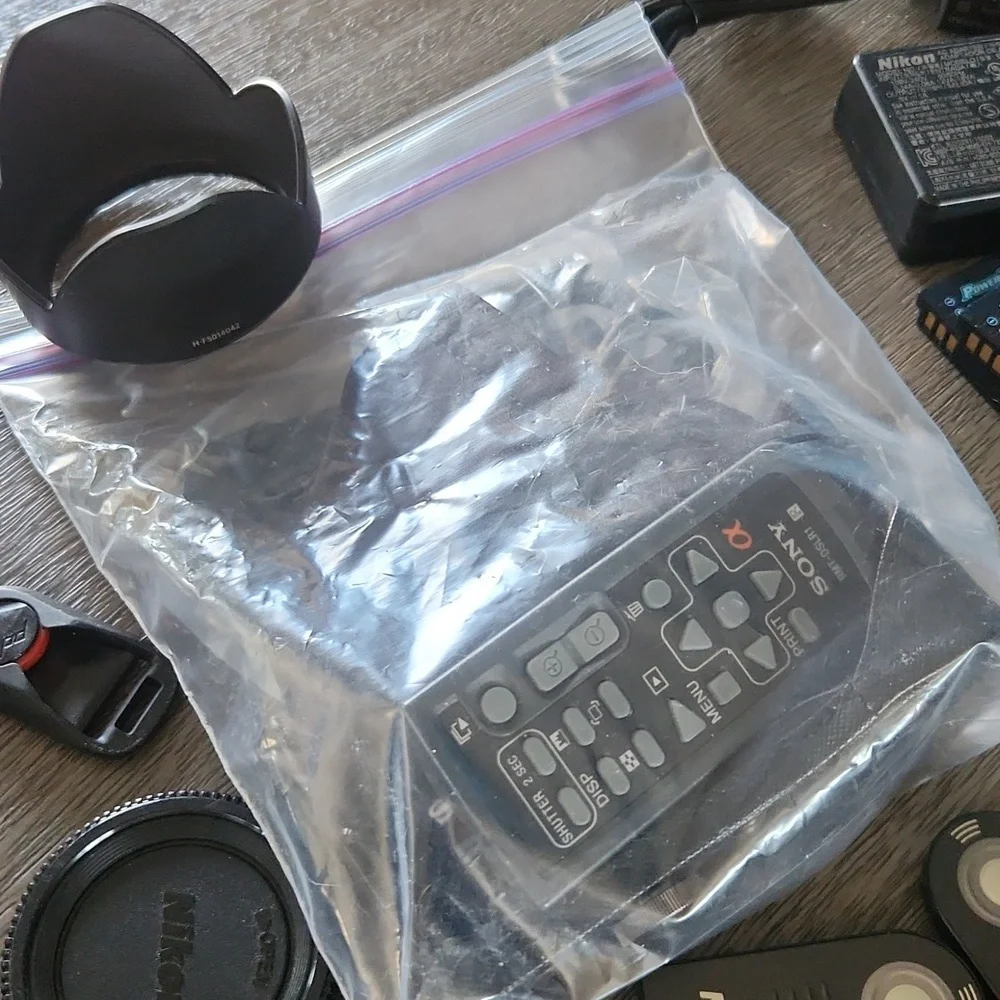 Sony Nikon Ricoh Lumix Misc Camera Accessories Lot
